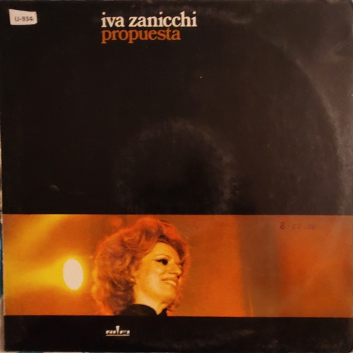 Vinilo Lp De Iva  Zanicchi      ---  Propuesta  (xx769