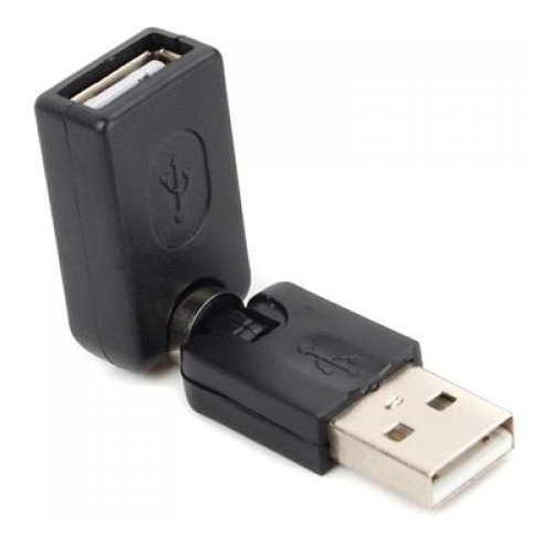 Adaptador De Cabo Giratório Usb Macho Para Usb Fêmea