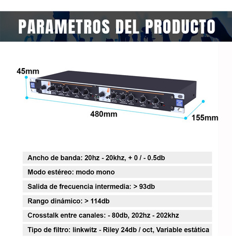 Crossover Audio Profesiononal 3 Vias