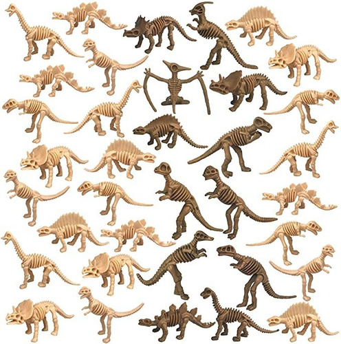 Ppxmeeudc 36 Piezas De Esqueletos Fósiles De Dinosaurio De E