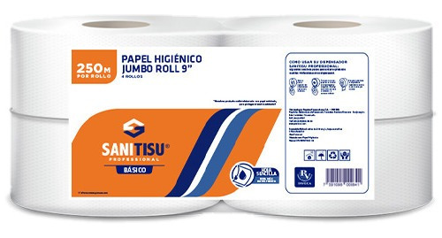 Papel Sanitisu 4x250 Institucional