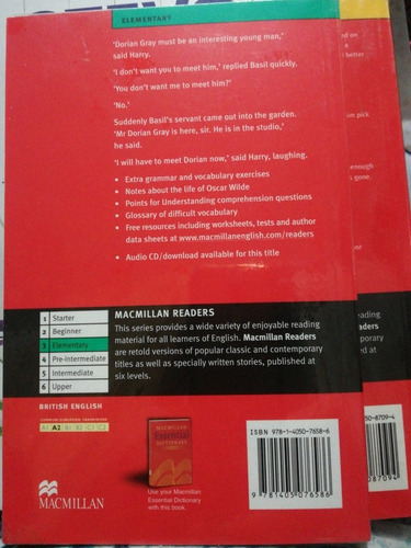 The Picture Of Dorian Gray Plan Lector Inglés Macmillan A2 (Usado)