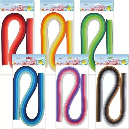 Papel Filigrana Juya 3 Mm 42 Colores 840 Tiras 54 Cm Lo