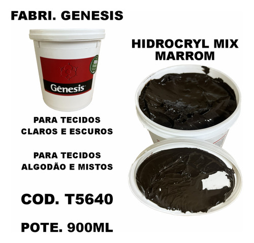 Tinta Hidrocryl Mix Marrom Genesis 900ml T5640