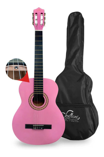 Guitarra Clasica 39 C / Funda / Alma / Pink / 8451