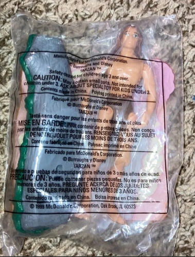 Tarzan Disney 4 Figuras Happy Meal Terk Clayton Jane Tantor