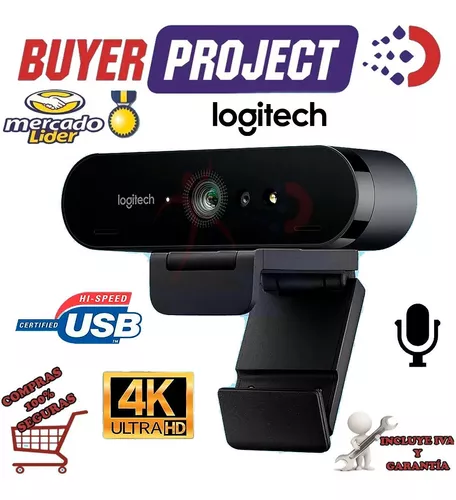 Webcam Camara Web Logitech Brio 4k Pro Usb Microfono Incorp.