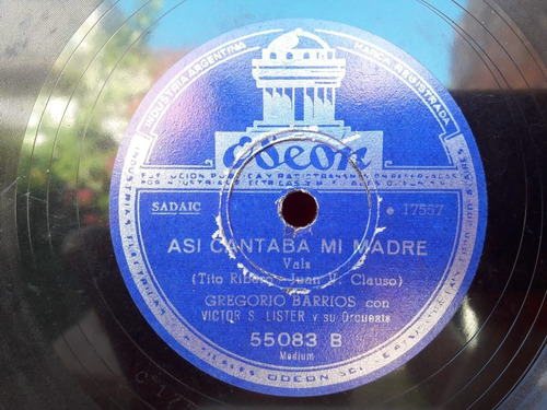 5 Discos De Pasta- Gregorio Barrios (Usado)