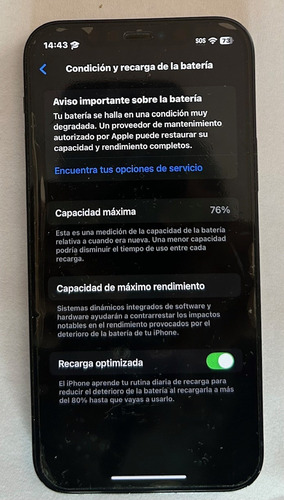 Apple Iphone 12 (128 Gb) - Negro Negro (Usado)