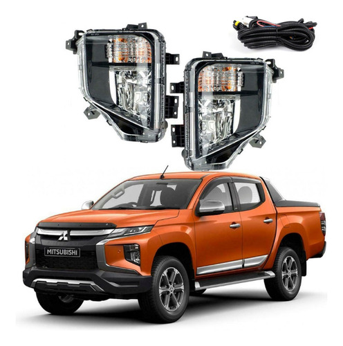 Kit Faros Niebla Mitsubishi L200 2020 2021 Arneses Y Switch