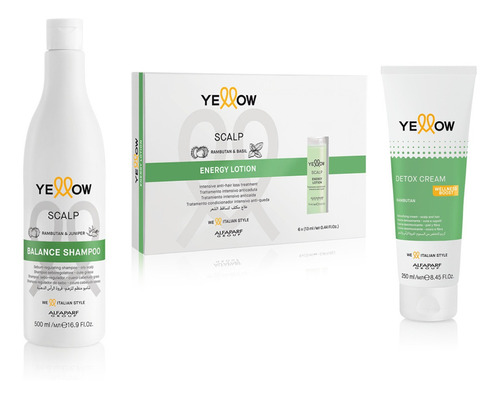 Kit Redutor De Oleosidade E Fortalecimento Yellow Scalp