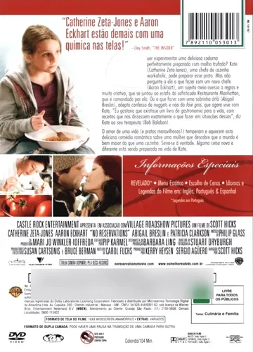 Dvd - Sem Reservas - ( No Reservations ) | MercadoLivre