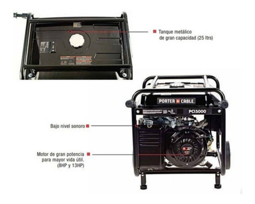 Generador Pci5000 Porter Cable A Explosion/electrico 5200w