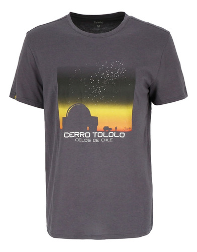 Polera Manga Corta Observatory Men Dark Grey Doite