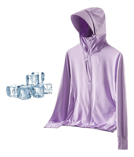 Chaqueta De Protección Solar Desmontable Ice Silk Upf 50+