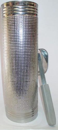 Guiro Guacharaca 32x12 Cms En Acero Trinche Mango Cuero N11.