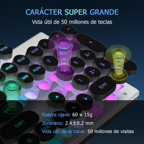Teclado Gamer Teclados Físicos Teclado Computadora Con Rgb Jes®