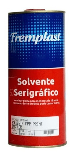 Solv. Para Copos Polipropileno (pp) Rígidos Fpp Print 900ml