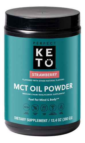 Perfect Keto Unflavored Mct Oil Powder - Suplemento De Cetos