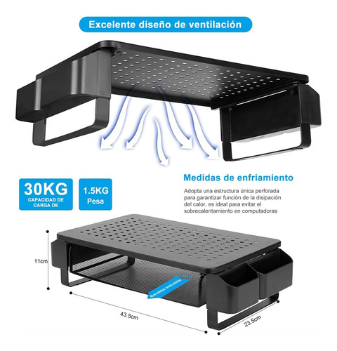 Soporte Metal Para Monitor,soporte Monitor Para Escritorio Y