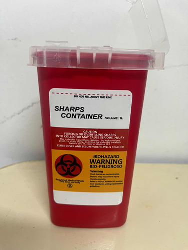 Sharp Container/ Depósito Para Agujas 1l