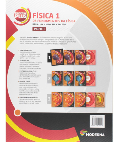 Box Moderna Plus. Física - 1 - Os Fundamentos Da Física - Ed. Moderna (Usado)
