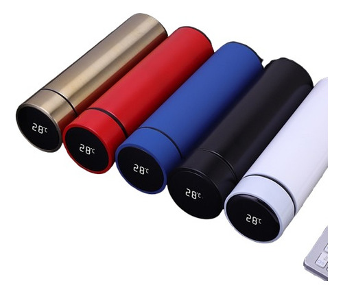 Set 2 Termos Inteligentes Digitales Acero Inoxidable 500 Ml Varios Colores