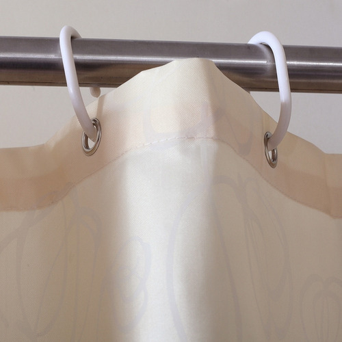 De Cortina De Poliéster Impermeable Con Ganchos Para Baño