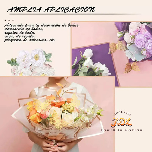 N Kit 100pcs Papel Celofan Coreano Para Ramos 10 Colores