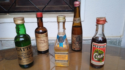 Botellitas Miniatura De Colección Lote De 5