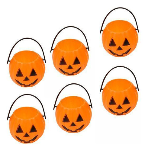 2 X 6 Cestas De Dulces De Calabaza De Halloween Compatible