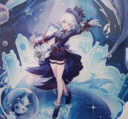 Stand Acrílico De Genshin Impact: Character Wish Art - Arlecchino