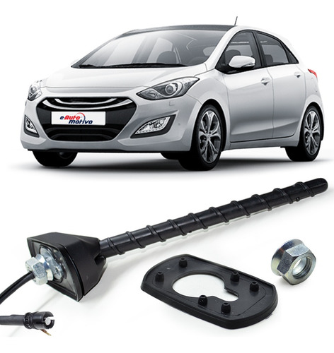 Haste Da Antena Hyundai I30 2009 A 2016 Flexível Traseiro