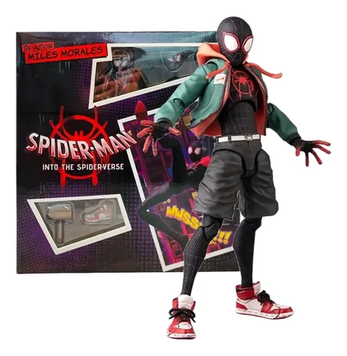 Boneco Premium - Homem Aranha Miles Morales 14cm Articulado Boneco Premium - Homem Aranha Miles Morales 14cm Articulado