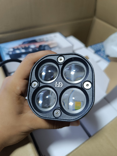 Faros 4d Cuatro Lupas Para Carros Y Motos