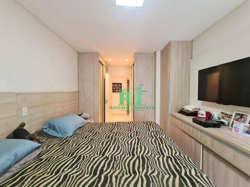 Imagem 11 de 25 de Apartamento Moderno, Varanda Gourmet, 3 Dormitórios, 3 Vagas, Área De Lazer, Pitangueiras, Guarujá/sp - Ap5568