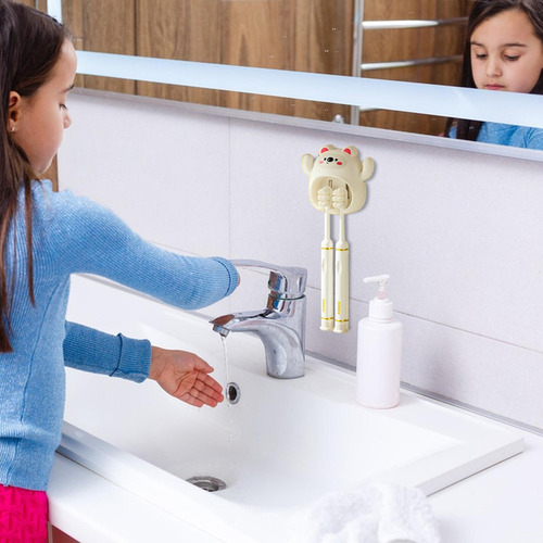 G Soporte Adhesivo Para Cepillos De Dientes Soporte De Pared
