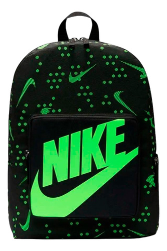 Morral Nike Classic Para Niños-negro/verde