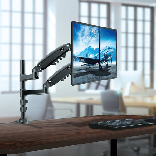 Imagem 3 de 5 de Suporte Articulado Para Monitor Até 9kg Duplo ELG Fh160n