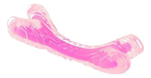 Nerf Dog Super Scent Hueso Curvo C/duradero Aroma A Tocino Color Rosa Chicle