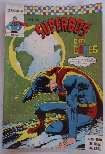 Superboy Em Cores Nº 4 Ebal Jun 1970