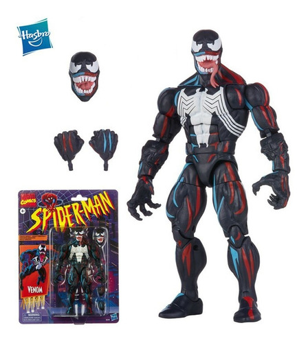 Figura Venom Retro Tas Spiderman Exclusivo Pulse Con Legends