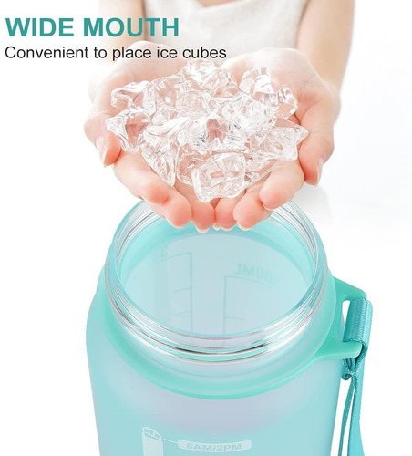 Imagen 4 de 10 de Botella De Agua Motivacional Con Marcador De 1 Lt Deportiva