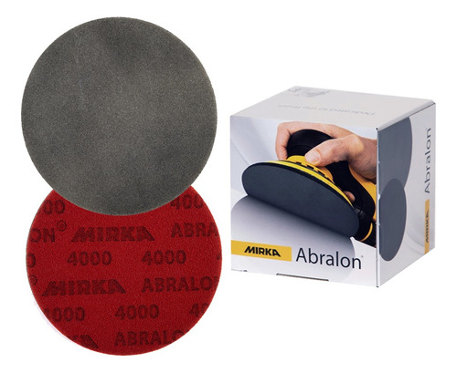 Disco Lixa Abralon 150mm 6pol Similar Trizact - 5un - Mirka Quantidade de cascalhos 4000