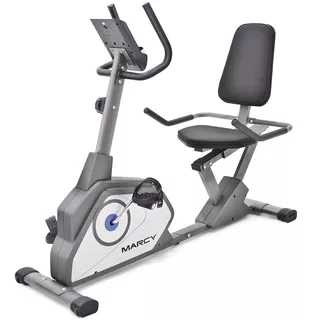 Bicicleta Estática Reclinable Marcy Magnetica Spinning Gris