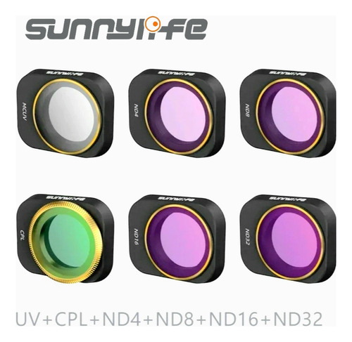 Filtro 06 Em 01 Sunnylife Para Drone Dji Mini 3 Pro Novo