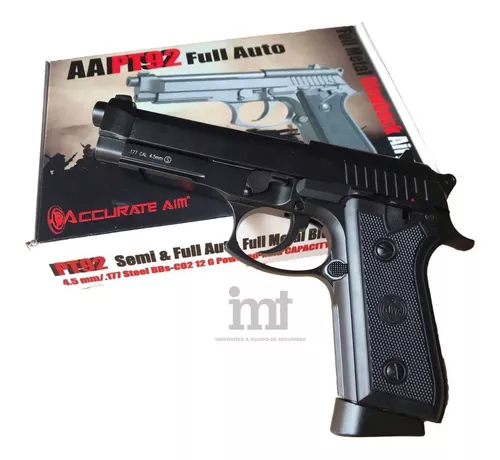 Pistola Kwc Pt92 Realista Co2 Full Metal Potente Beretta