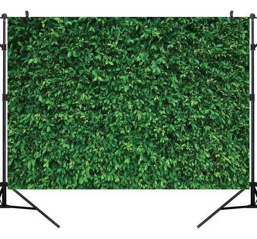 Ouyida Telón De Fondo De Hojas Verdes Para Pared, Césped .
