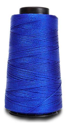 Linha Seda Polipropileno Liza Grossa 500m Tricô Crochê Moda Cor Azul bic