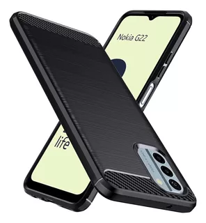 Funda Para Nokia G22 Fibra Carbono Slim Flexible Suave Case